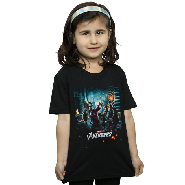 Li-cense Marvel studios meisjes the avengers poster katoenen t-shirt UTBI31054_black large