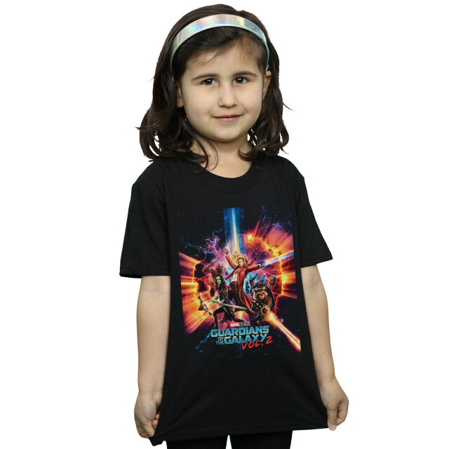 Li-cense Marvel studios meisjes guardians of the galaxy vol. 2 poster katoenen t-shirt UTBI31083_black large