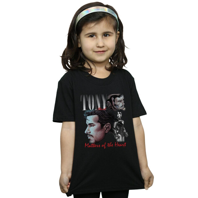 Li-cense Marvel meisjes tony stark hommage katoenen t-shirt UTBI31425_black large