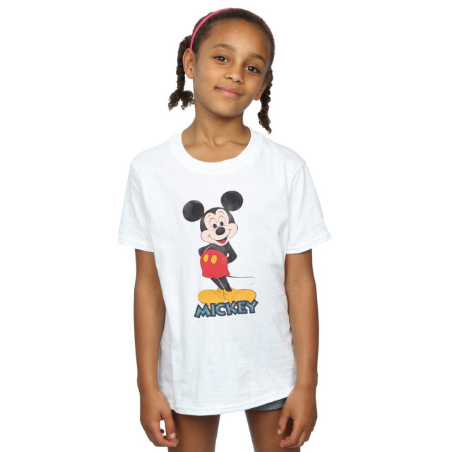 Li-cense Disney meisjes mickey mouse retro pose katoenen t-shirt UTBI29032_white large