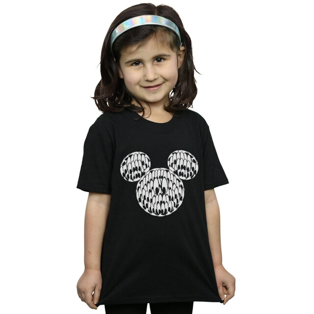 Li-cense Disney meisjes mickey mouse hoofd met ogen katoenen t-shirt UTBI29165_black large