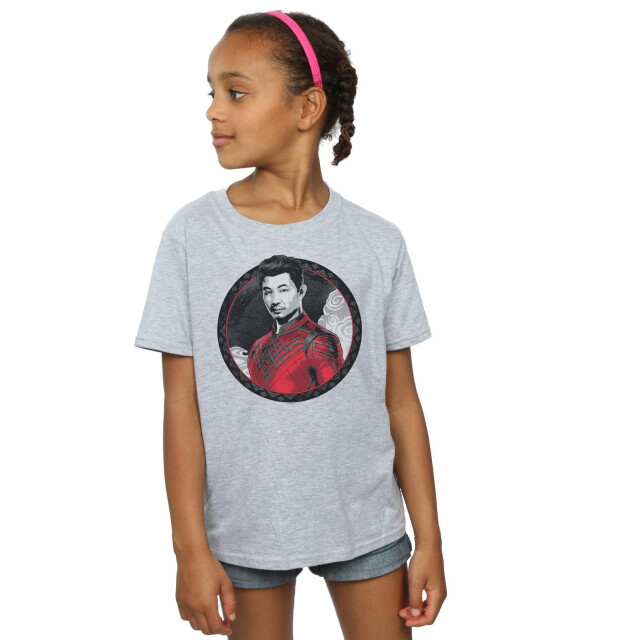 Li-cense Marvel meisjes shang-chi en de legende van de tien ringen rode ring katoenen t-shirt UTBI31008_sportsgrey large