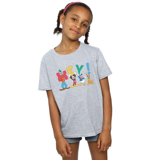 Li-cense Disney meisjes mickey mouse friends hey katoenen t-shirt UTBI28825_sportsgrey large