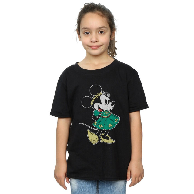 Li-cense Disney meisjes minnie mouse st patrick's day kostuum katoenen t-shirt UTBI29099_black large