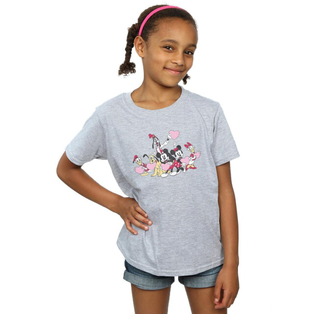 Li-cense Disney meisjes mickey mouse love friends katoenen t-shirt UTBI28973_sportsgrey large