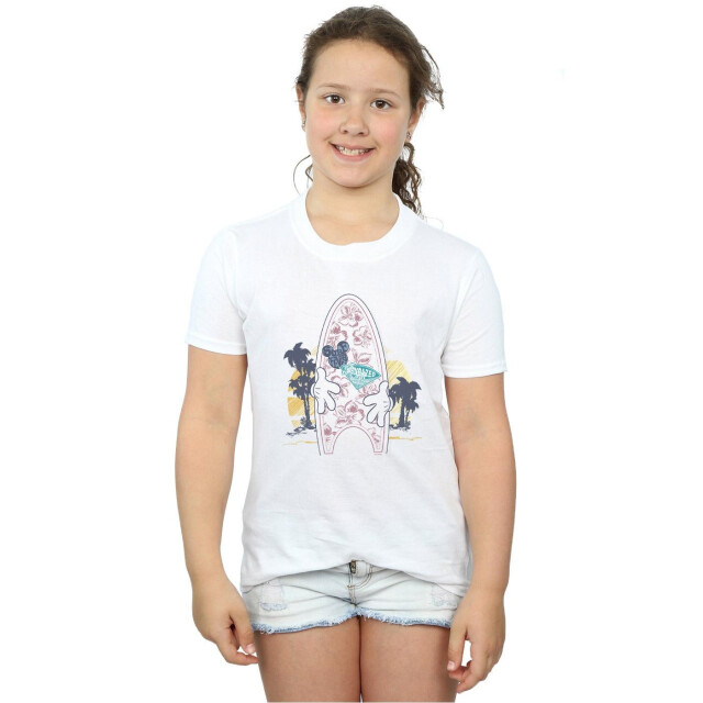 Li-cense Disney meisjes mickey mouse surf fever katoenen t-shirt UTBI29035_white large