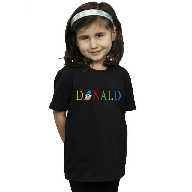 Li-cense Disney meisjes donald duck letters katoenen t-shirt UTBI29055_black large