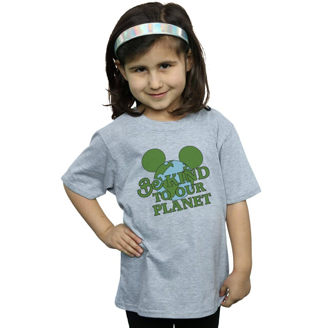 Li-cense Disney meisjes mickey mouse be kind katoenen t-shirt UTBI28774_sportsgrey large