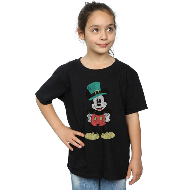 Li-cense Disney meisjes mickey mouse leprechaun hoed katoenen t-shirt UTBI29101_black large