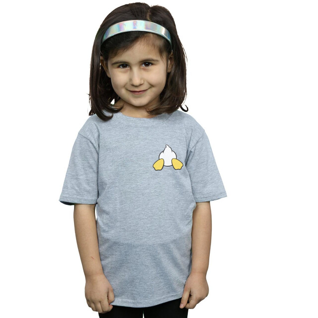 Li-cense Disney katoenen t-shirt met rugzijdeprint van donald duck voor meisjes UTBI29016_sportsgrey large