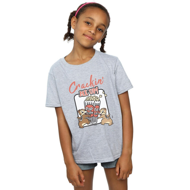Li-cense Disney meisjes chip n dale crackin me up katoenen t-shirt UTBI28794_sportsgrey large
