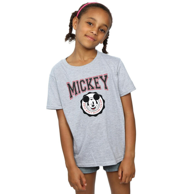 Li-cense Disney meisjes mickey mouse new york seal katoenen t-shirt UTBI28668_sportsgrey large