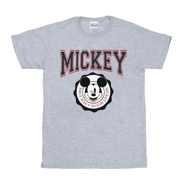 Li-cense Disney meisjes mickey mouse new york seal katoenen t-shirt UTBI28668_sportsgrey large