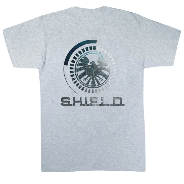 Li-cense Marvel meisjes avengers shield logo katoenen t-shirt UTBI2697_sportsgrey large