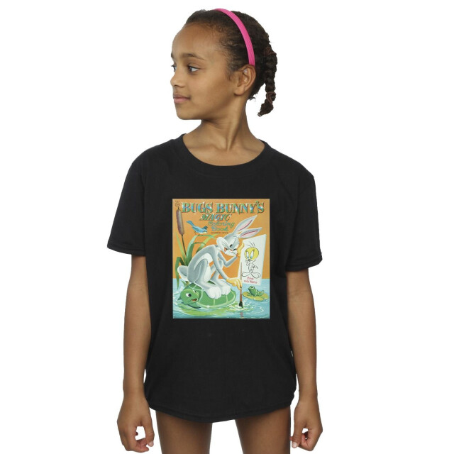 Li-cense Looney tunes meisjes bugs bunny kleurboek katoenen t-shirt UTBI25377_black large