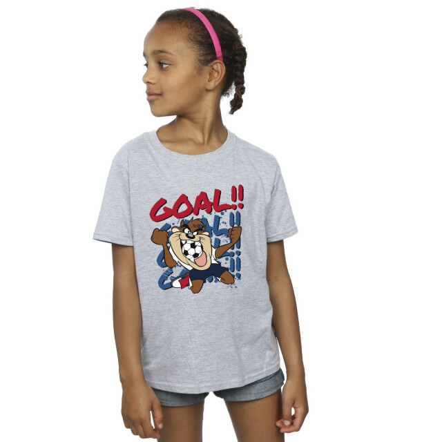 Li-cense Looney tunes meisjes taz doelpunt katoenen t-shirt UTBI25591_sportsgrey large