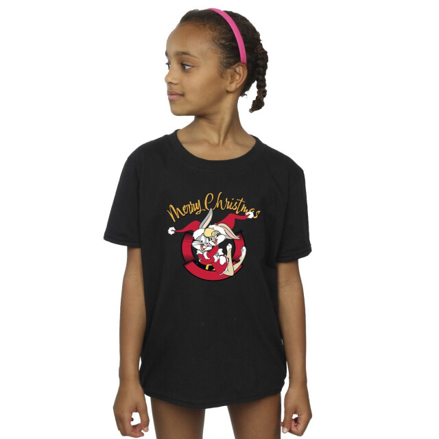 Li-cense Looney tunes meisjes lola vrolijk kerstmis katoenen t-shirt UTBI25902_black large