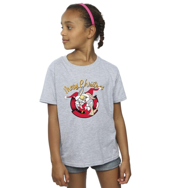 Li-cense Looney tunes meisjes lola vrolijk kerstmis katoenen t-shirt UTBI25902_sportsgrey large