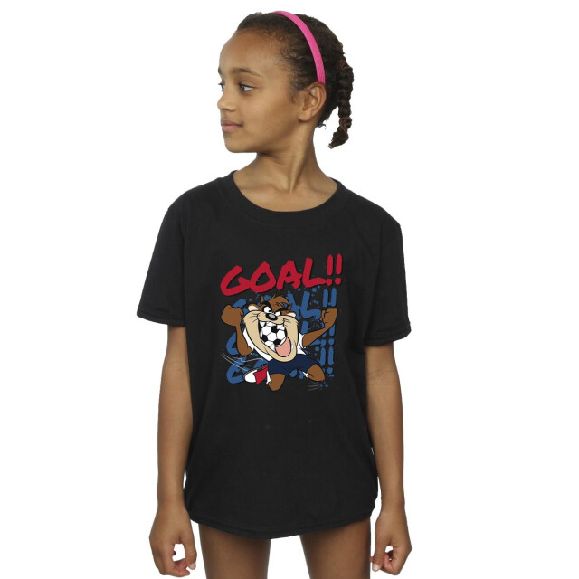 Li-cense Looney tunes meisjes taz doelpunt katoenen t-shirt UTBI25591_black large