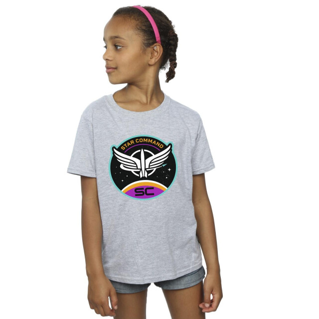 Li-cense Disney meisjes lightyear star command cirkel katoenen t-shirt UTBI26032_sportsgrey large