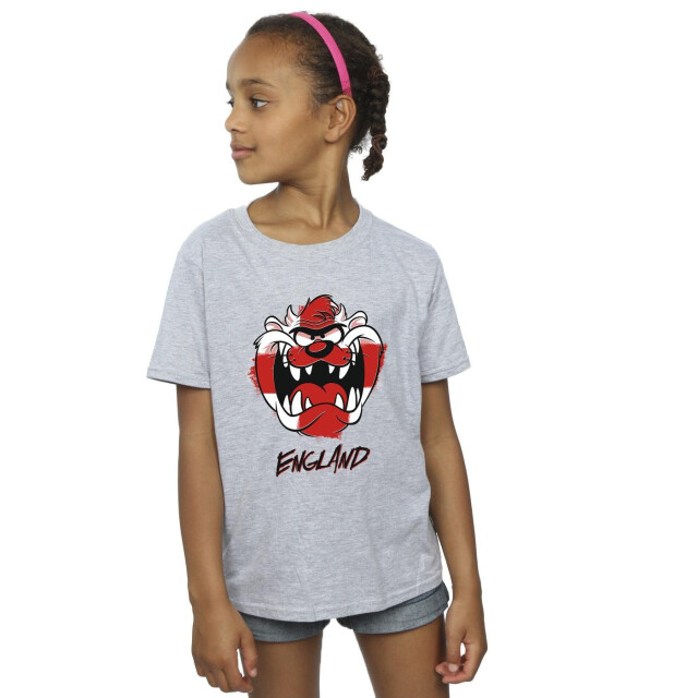 Li-cense Looney tunes meisjes taz engeland gezicht katoenen t-shirt UTBI25545_sportsgrey large