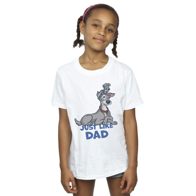 Li-cense Disney meisjes lady and the tramp net als papa katoenen t-shirt UTBI23647_white large