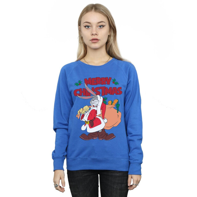 Li-cense Looney tunes dames sweatshirt kerstman bugs bunny UTBI24070_royalblue large