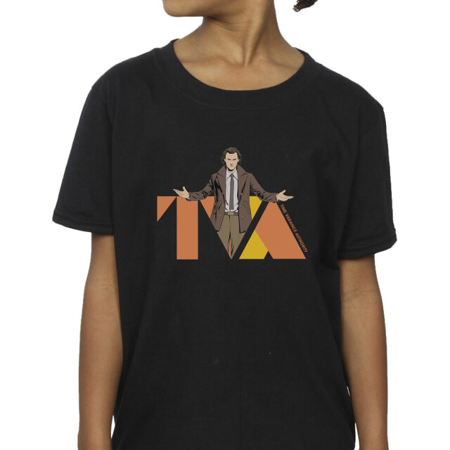 Li-cense Marvel meisjes loki tva pose katoenen t-shirt UTBI23733_black large