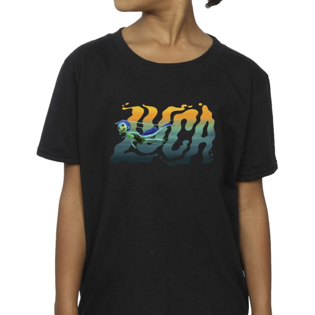 Li-cense Disney meisjes luca zwem katoenen t-shirt UTBI23669_black large
