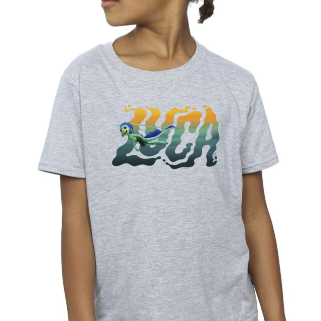 Li-cense Disney meisjes luca zwem katoenen t-shirt UTBI23669_sportsgrey large