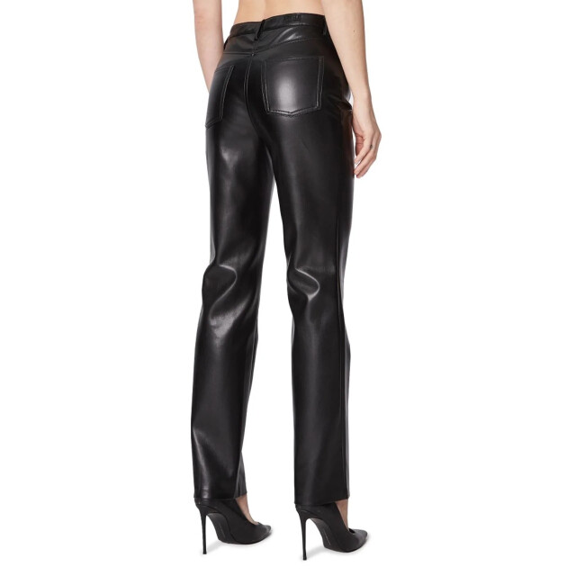 Guess Leerlook broek Guess Zwart Leerlook Broek large