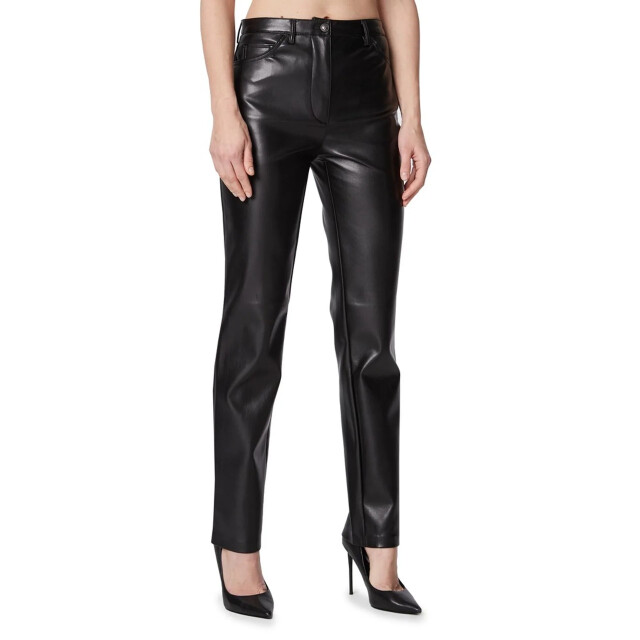 Guess Leerlook broek Guess Zwart Leerlook Broek large