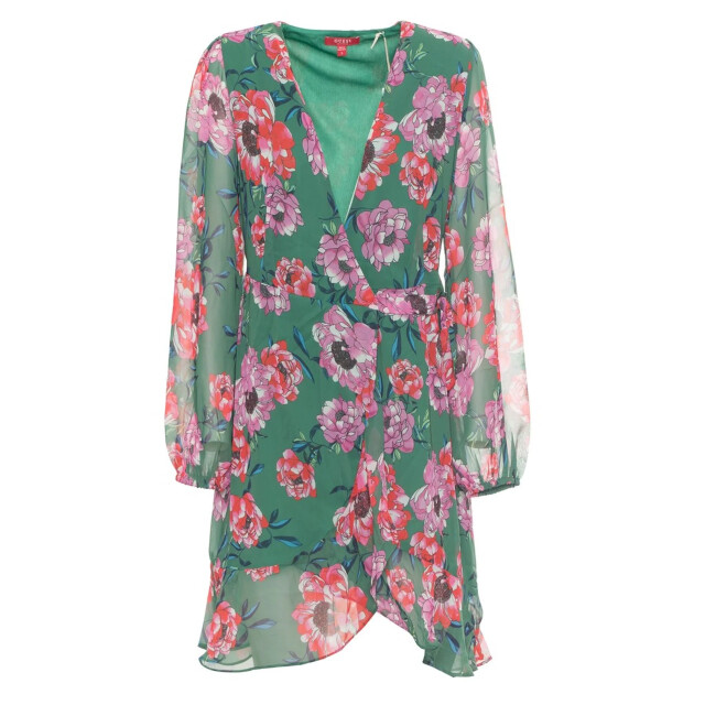 Guess Jurk met bloemenprint Guess Groen Jurk Met Bloemenprint large