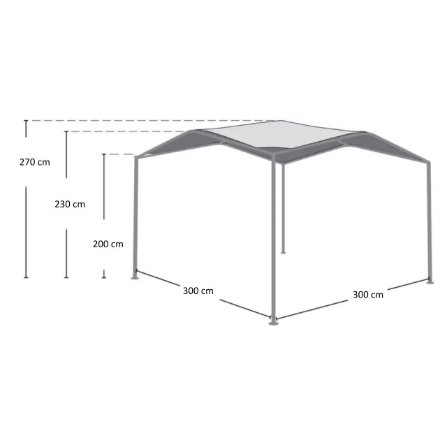 ShelterLogic ® paviljoen pergola partytent 317x317 cm 3181608 large