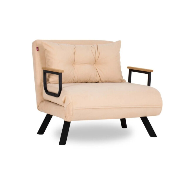 CaliCosy Slaapfauteuil in stof met metalen poten l67 cm sando 3178550 large