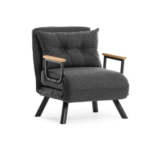 CaliCosy Slaapfauteuil in stof met metalen poten l67 cm sando 3178556 large