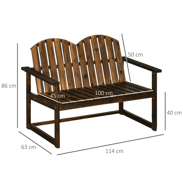 4goodz Tuinbank met armleuning massief hout kleur teak 3181601 large