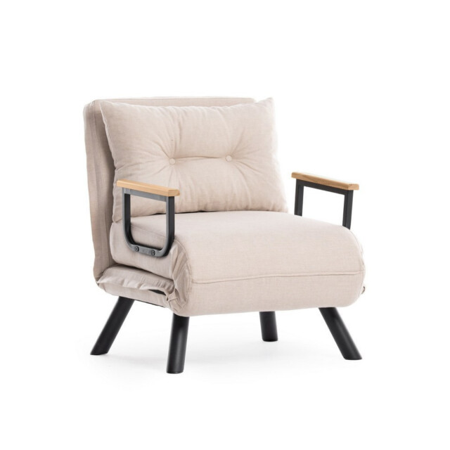 CaliCosy Slaapfauteuil in stof met metalen poten l67 cm sando 3178557 large