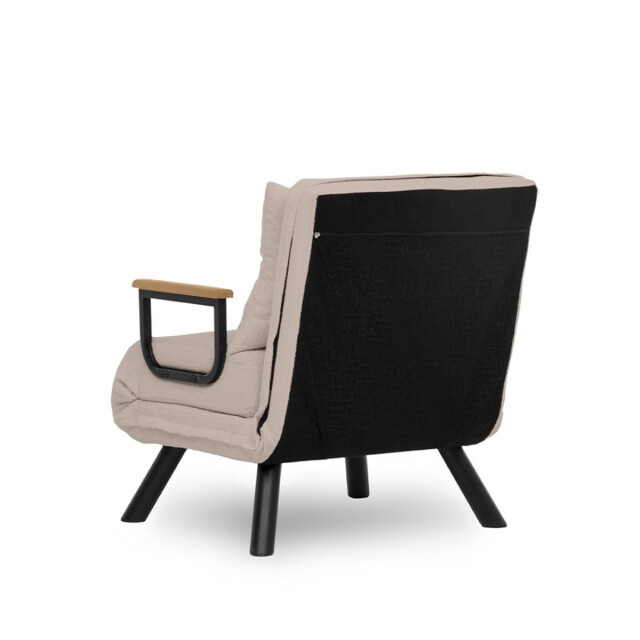 CaliCosy Slaapfauteuil in stof met metalen poten l67 cm sando 3178557 large