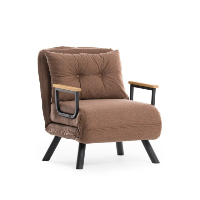 CaliCosy Slaapfauteuil in stof met metalen poten l67 cm sando 3178558 large