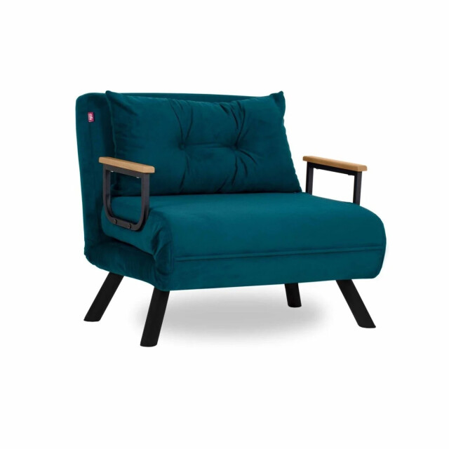 CaliCosy Slaapfauteuil in stof met metalen poten l67 cm sando 3178551 large
