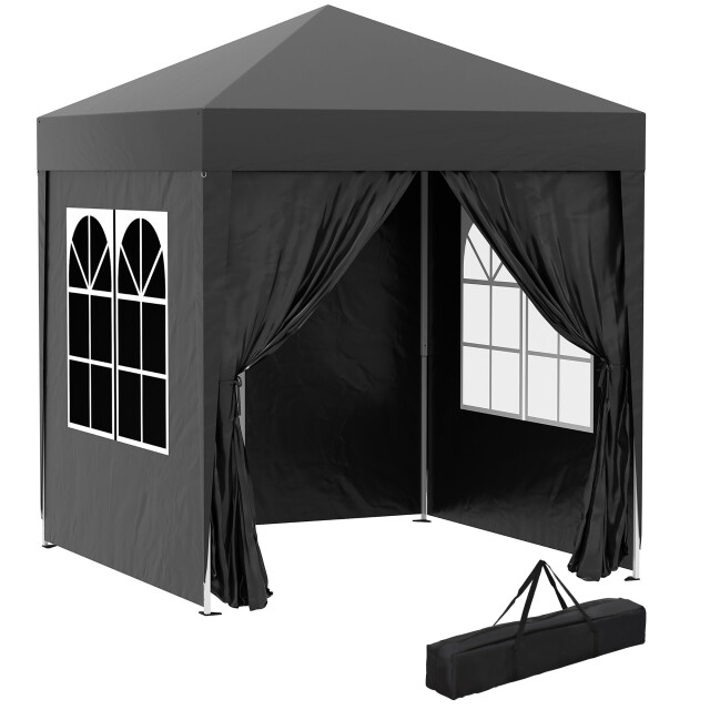 4goodz Outsunny partytent 2x2 m opvouwbaar met 4 zijwanden - 3181598 large