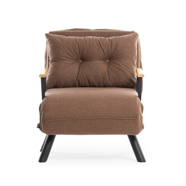 CaliCosy Slaapfauteuil in stof met metalen poten l67 cm sando 3178558 large