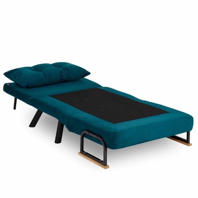 CaliCosy Slaapfauteuil in stof met metalen poten l67 cm sando 3178551 large