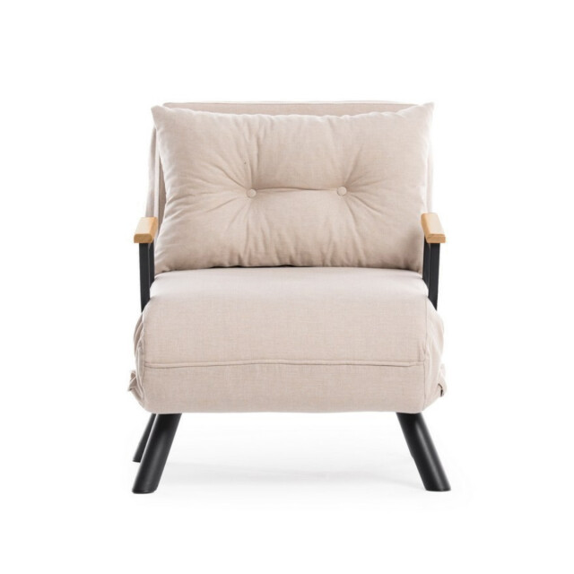 CaliCosy Slaapfauteuil in stof met metalen poten l67 cm sando 3178557 large