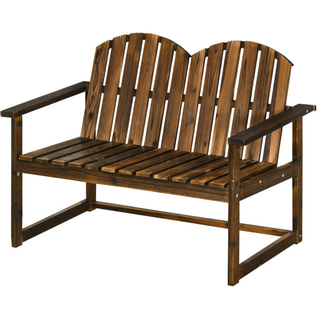 4goodz Tuinbank met armleuning massief hout kleur teak 3181601 large