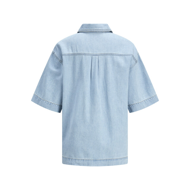 Jack & Jones Jxsura ss linen blend denim shirt d 12277041 large