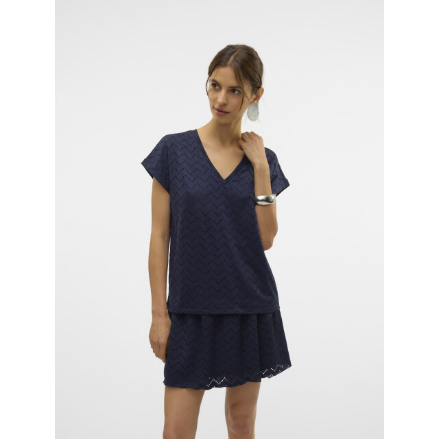 Vero Moda Vmthas ss v-neck top jrs ga vo 10328120 large