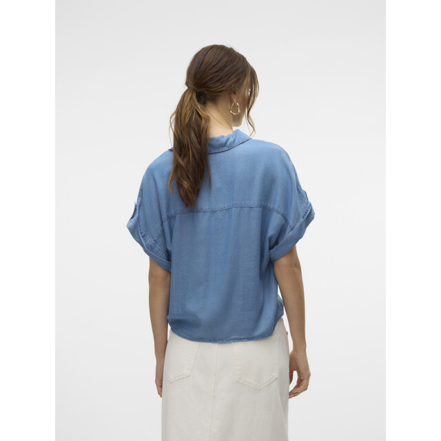 Vero Moda Vmfleur ss bow tencel shirt 10326059 large
