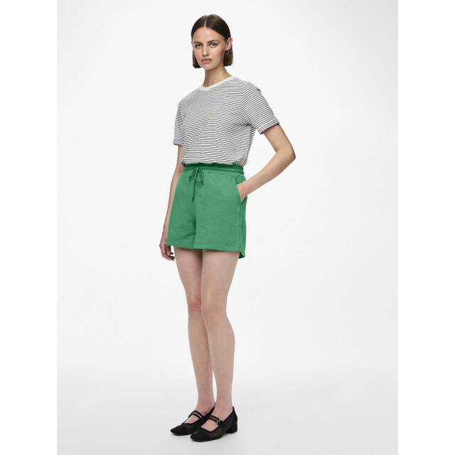 Pieces Dames loose shorts pcchilli sweat pants effen 17118868-Groen large
